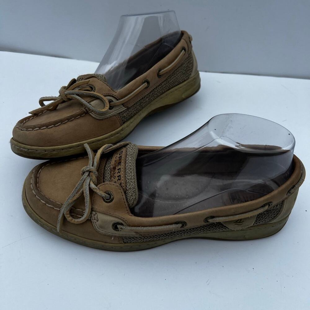Sperry Top Slider, leather, shoes, women's size 8